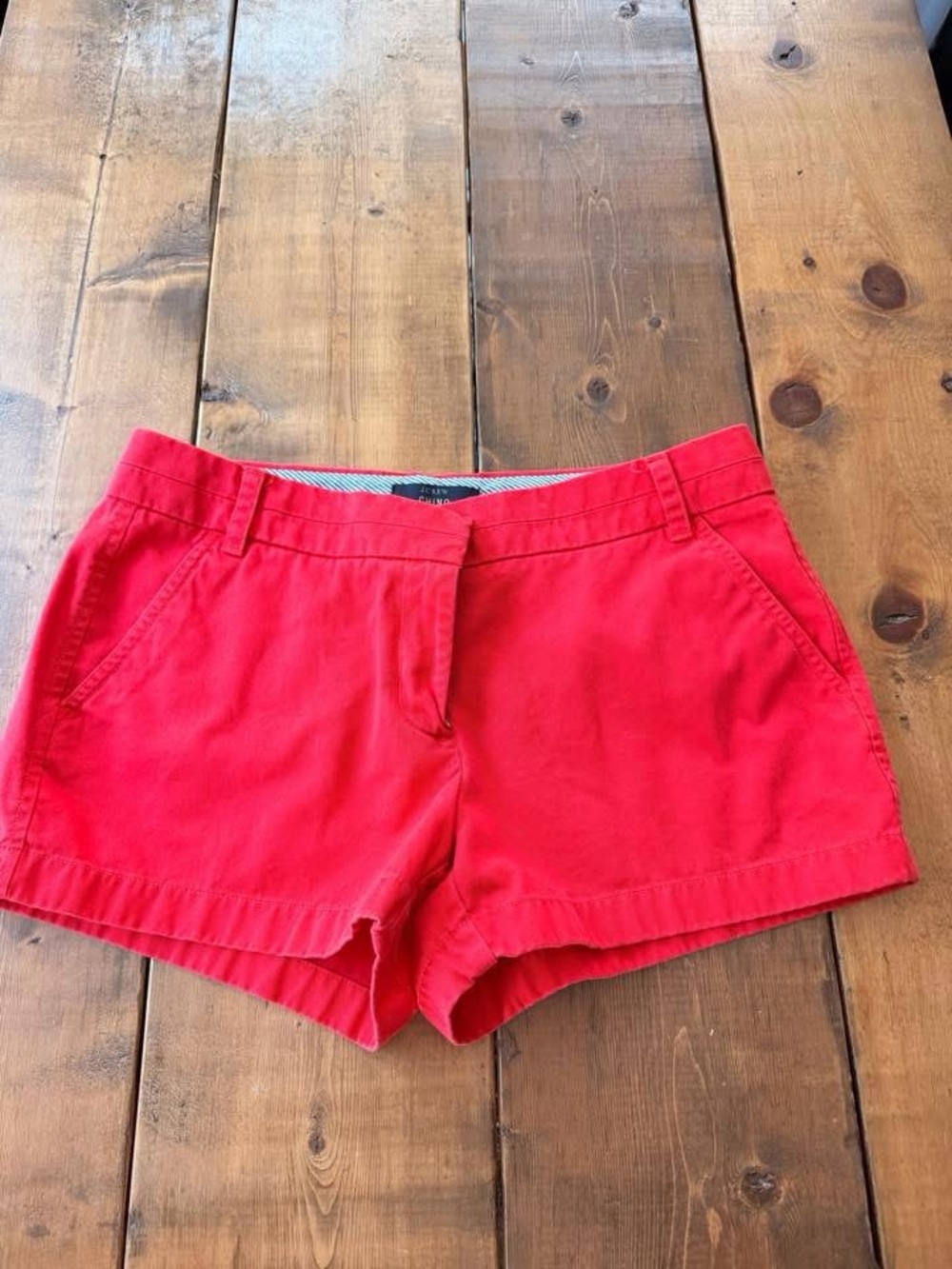 J. Crew Women’s Red Cotton Chinos